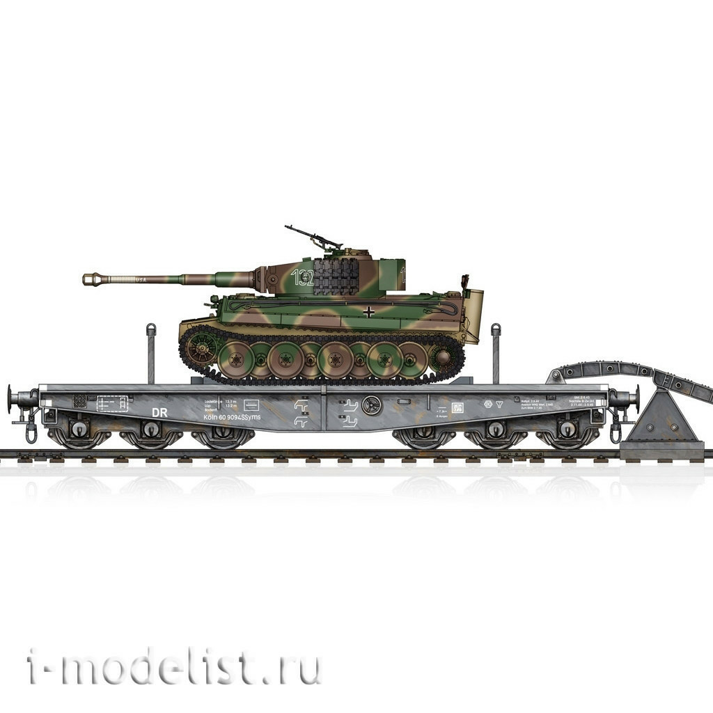 82934 HobbyBoss 1/72 Schwere Plattformwagen Type SSyms 80 & Pz.Kpfw.VI Ausf.E