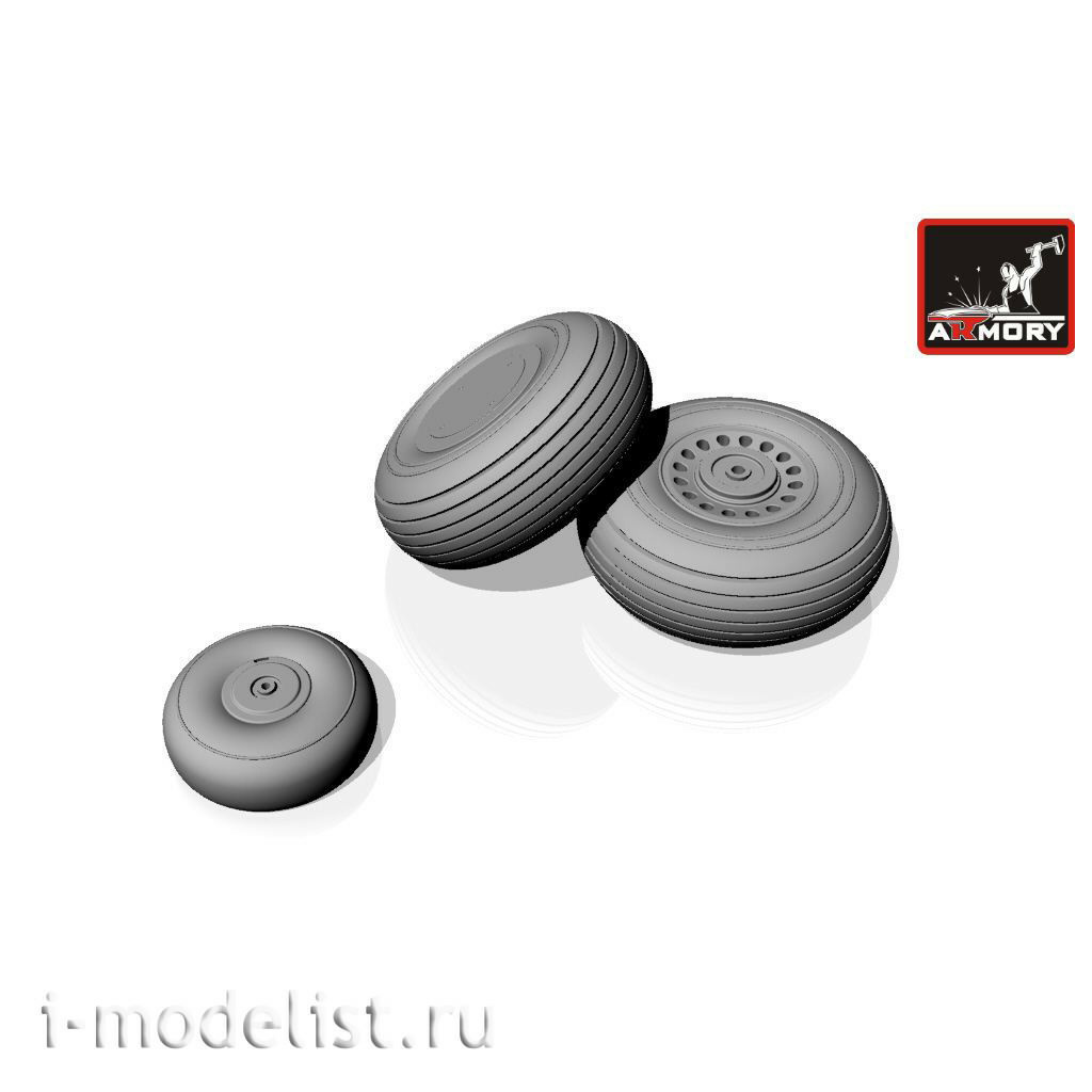 AW48308 Armory 1/48 Wheels for Douglas a-20G Boston aircraft, late