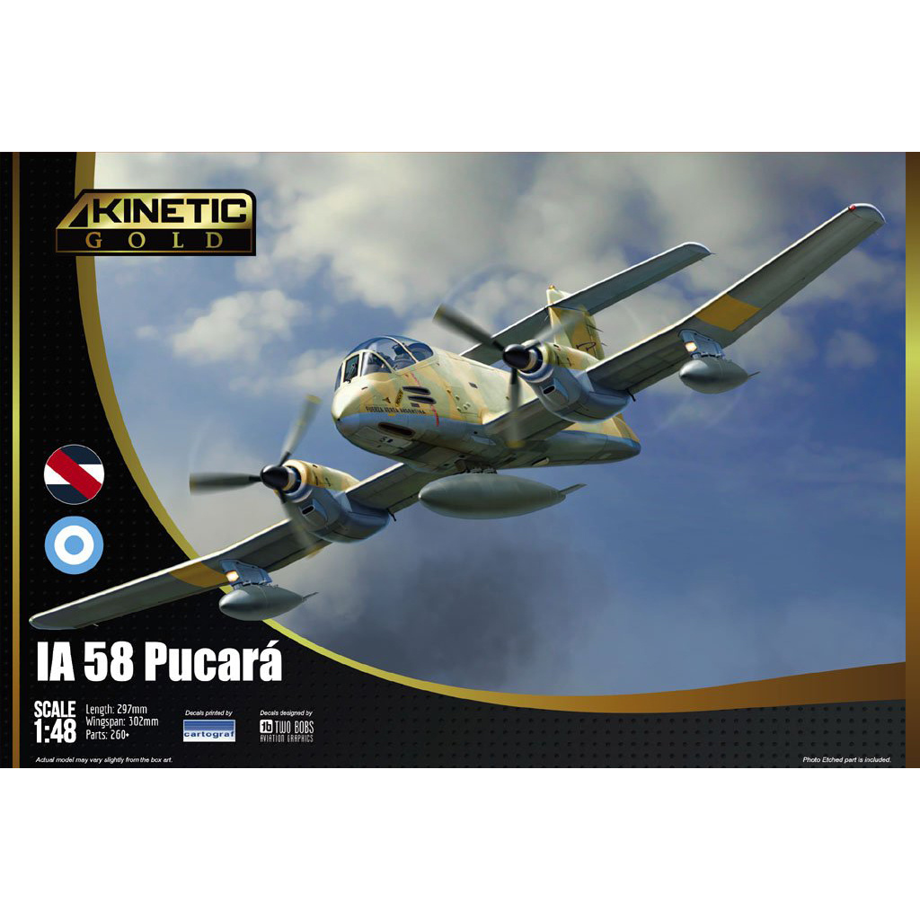 K48078 Kinetic 1/48 Attack Aircraft IA 58 Pucará