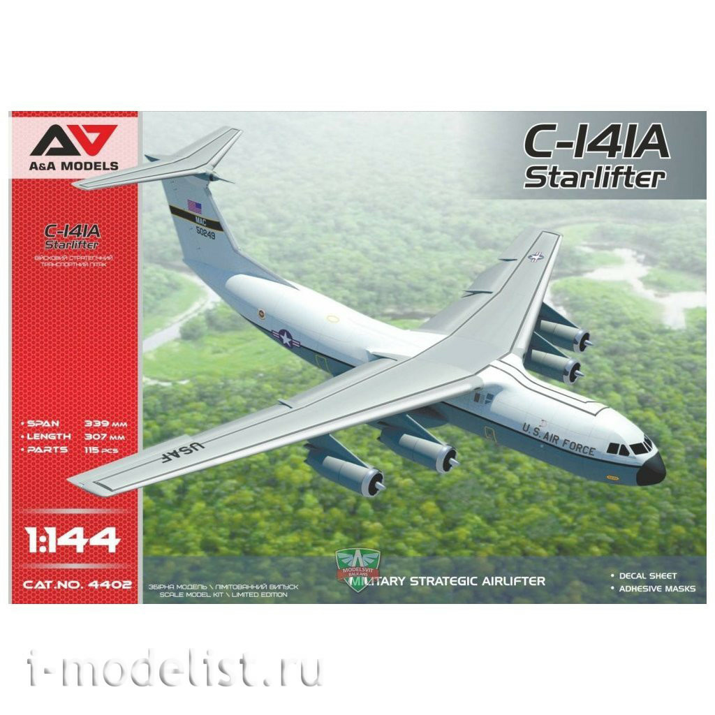 4402 A&A Models 1/144 Lockheed C-141A Zvezdalifter Aircraft