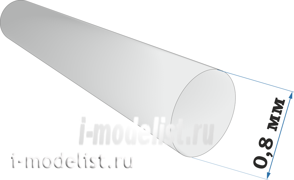 41602 ZIPmaket Plastic profile rod diameter 0.8 mm length 250 mm