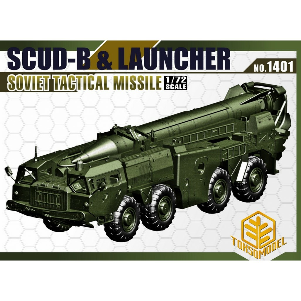 1401 ToxsoModel 1/72 USSR Scud-B Lounger SOVIET TACTICAL MISSILE 