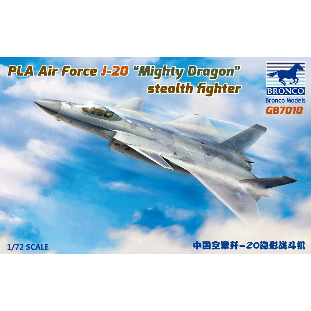GB7010 Bronco 1/72 PLA Air Force J-20A Stealthfighter