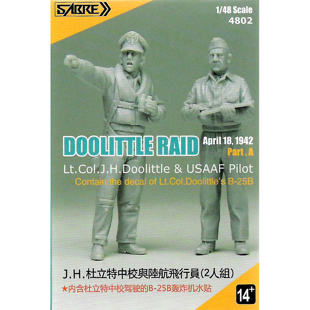 4802 Sabre Model 1/48 Doolittle Raid, April 18, 1942, Part A