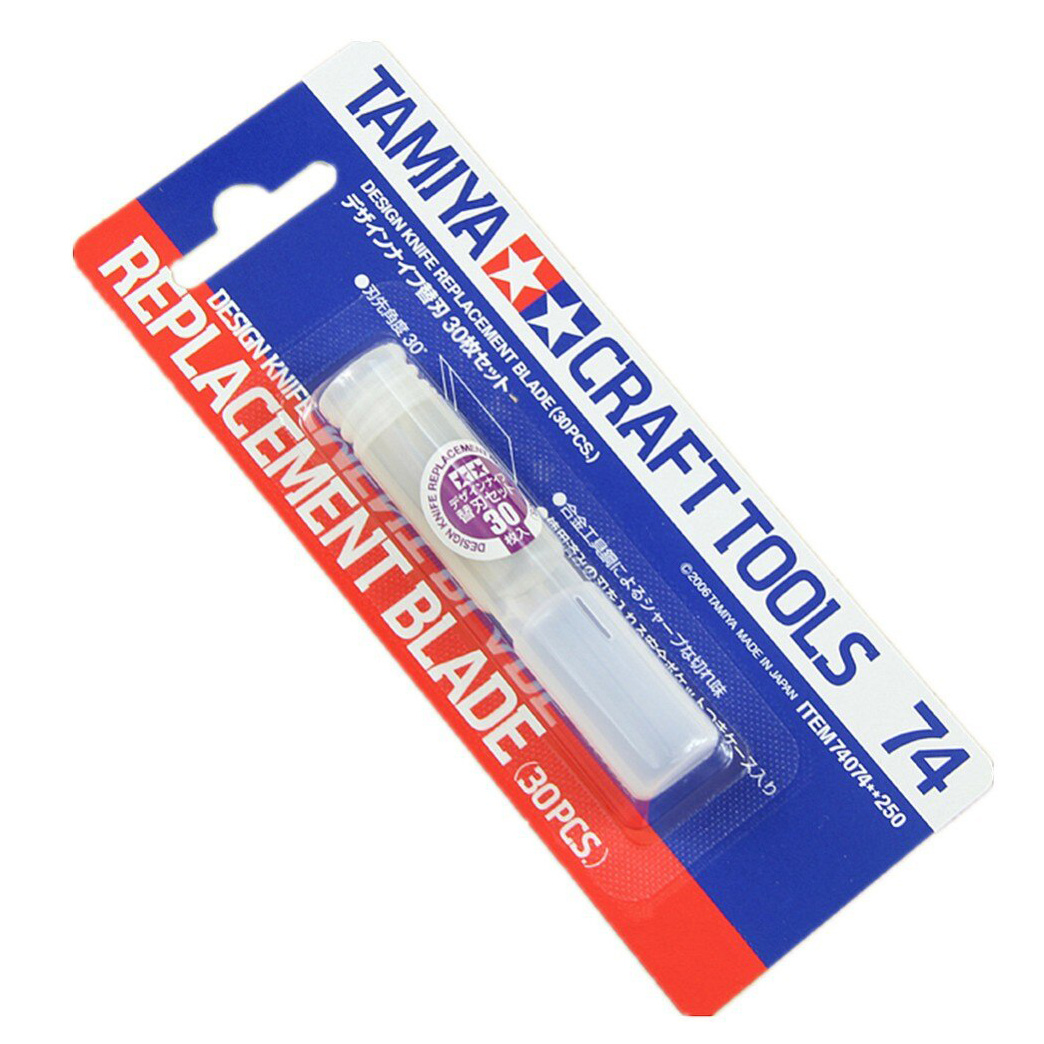 74074 Tamiya Set of spare blades (30pcs) for designer knife (code 74020)