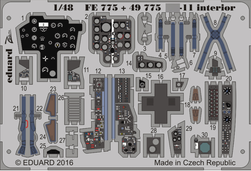 49775 Eduard 1/48 Photo Etching for С-11