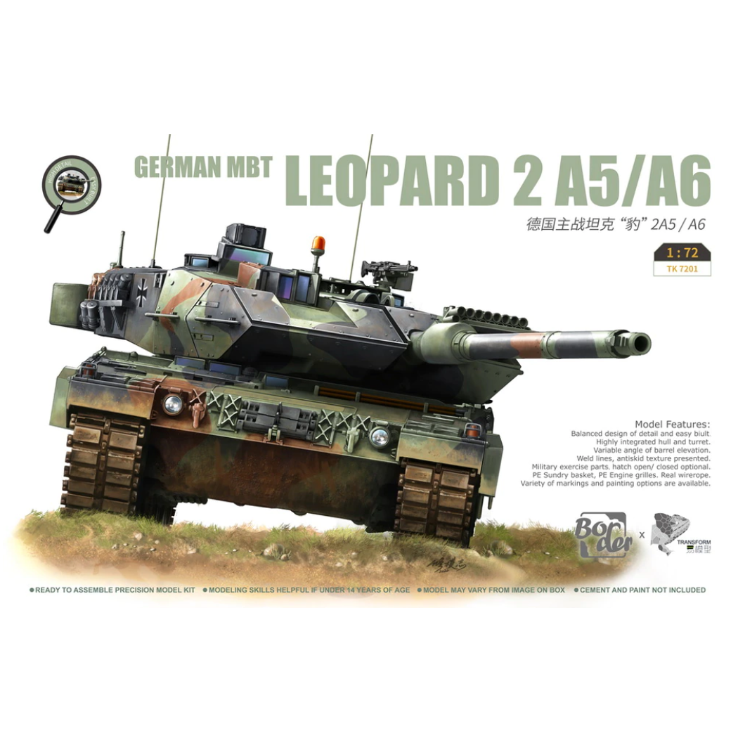 TK7201 Border Model 1/72 Leopard 2A5/A6 Tank