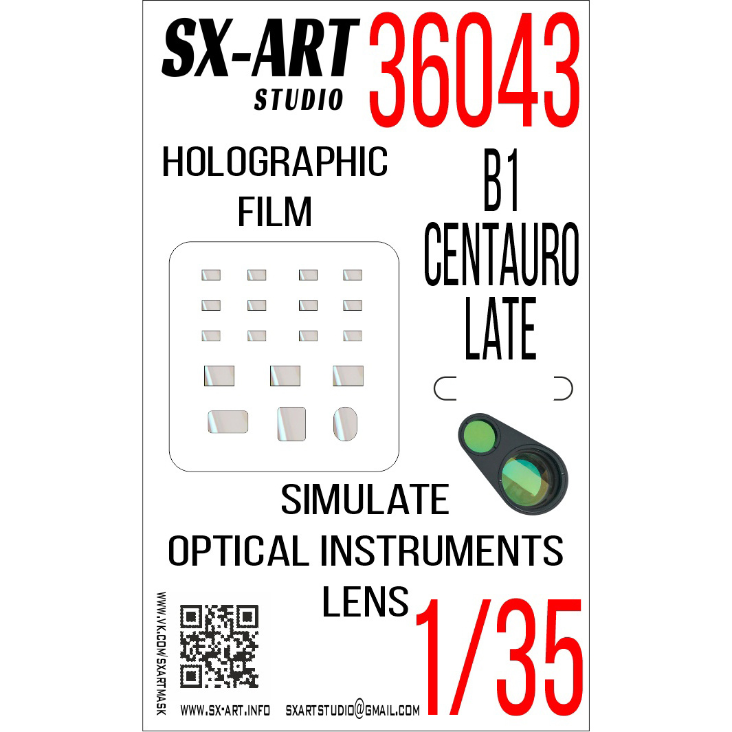 36043 SX-Art 1/35 Imitation of viewing instruments B1 Centauro late 3 series (Trumpeter)