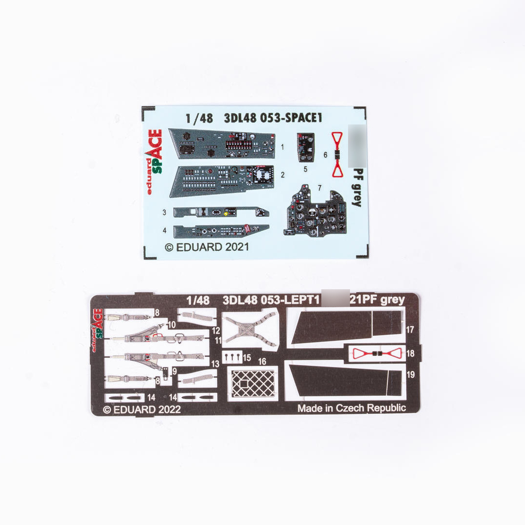3DL48053 Eduard 1/48 3D Decals for MiGG-21PF Grey Version SPACE