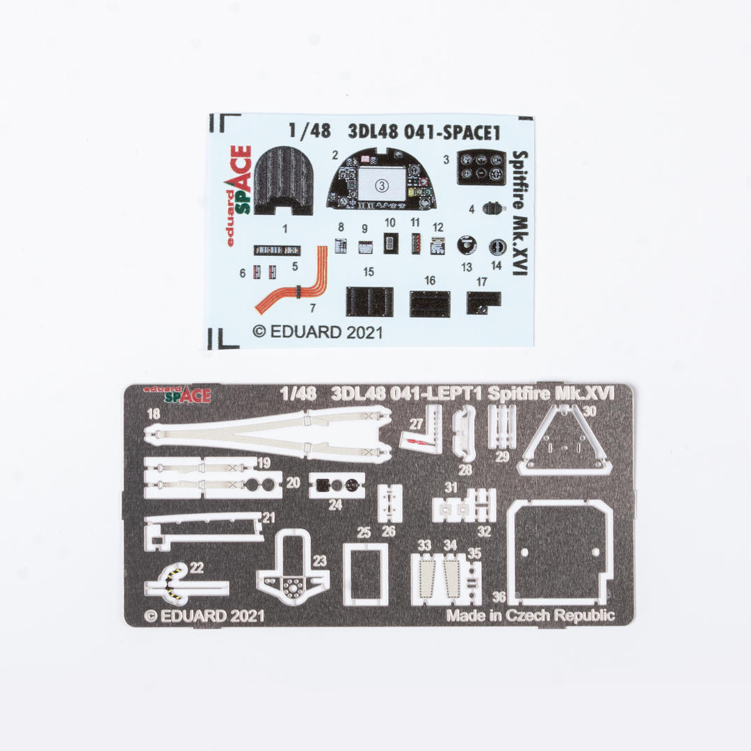 3DL48041 Eduard 1/48 3D Decal for Spitfire Mk. XVI SPACE