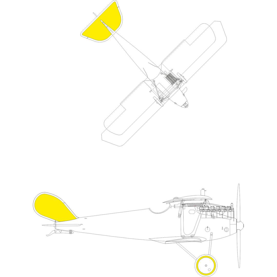 EX769 Eduard 1/48 Paint Mask for Pfalz D. IIIa Weekend