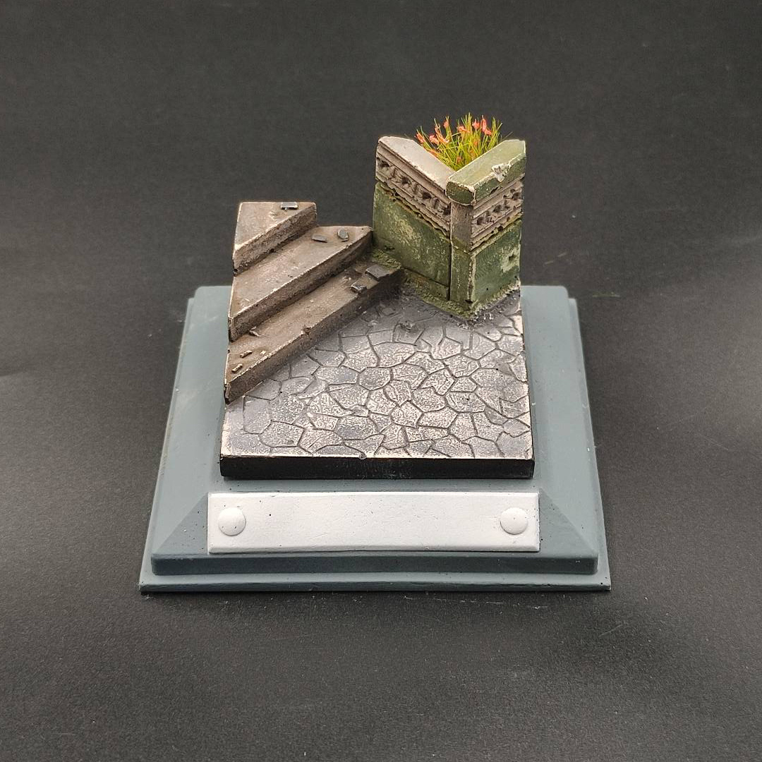 P05 artbaza 1/35 fragment of a staircase with a stone fence