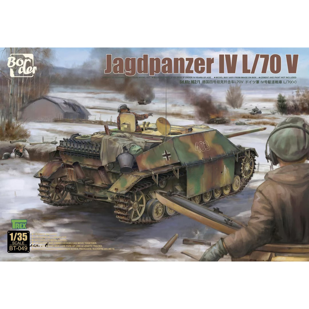 BT-049 Border Model 1/35 Notмецкая САУ Jagdpanzer IV L/70 V Sd.Kfz.162/1
