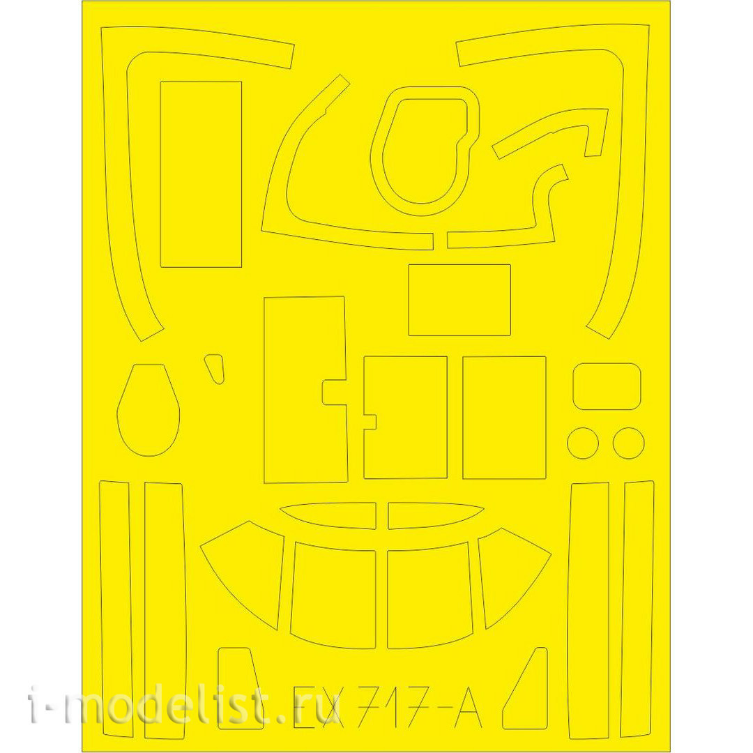 EX717 Eduard 1/48 Mask for B-26C Invader tface