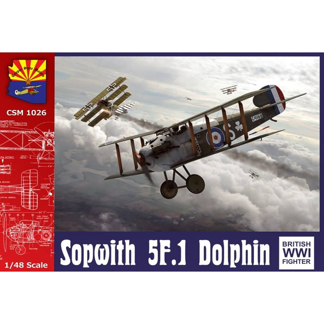 k1026 Copper State Models 1/48 Британский истребитель-биплан Sopwith 5F.1 Dolphin