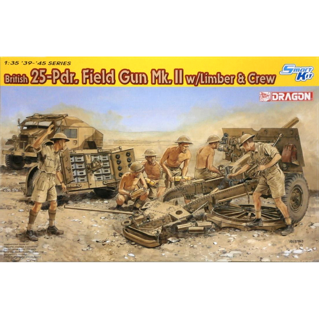 6675 Dragon 1/35 British 25-Pdr. Field Gun Mk.II with Limber & Crew