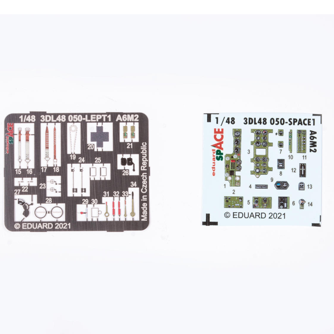 3DL48050 Eduard 1/48 3D Decal for A6M2 SPACE