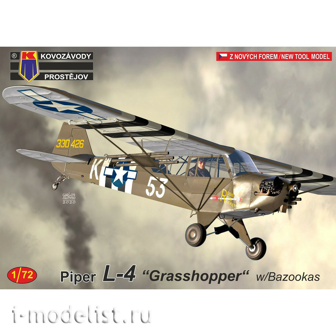 KPM0190 Kovozavody Prostejov 1/72 Aircraft Piper L-4 