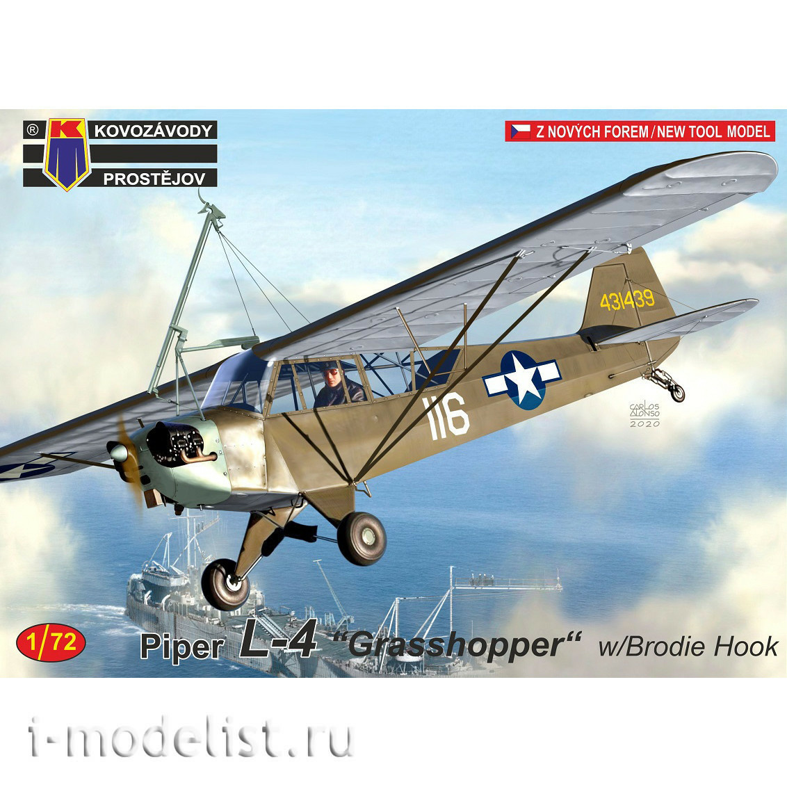 KPM0191 Kovozavody Prostejov 1/72 Aircraft Piper L-4 