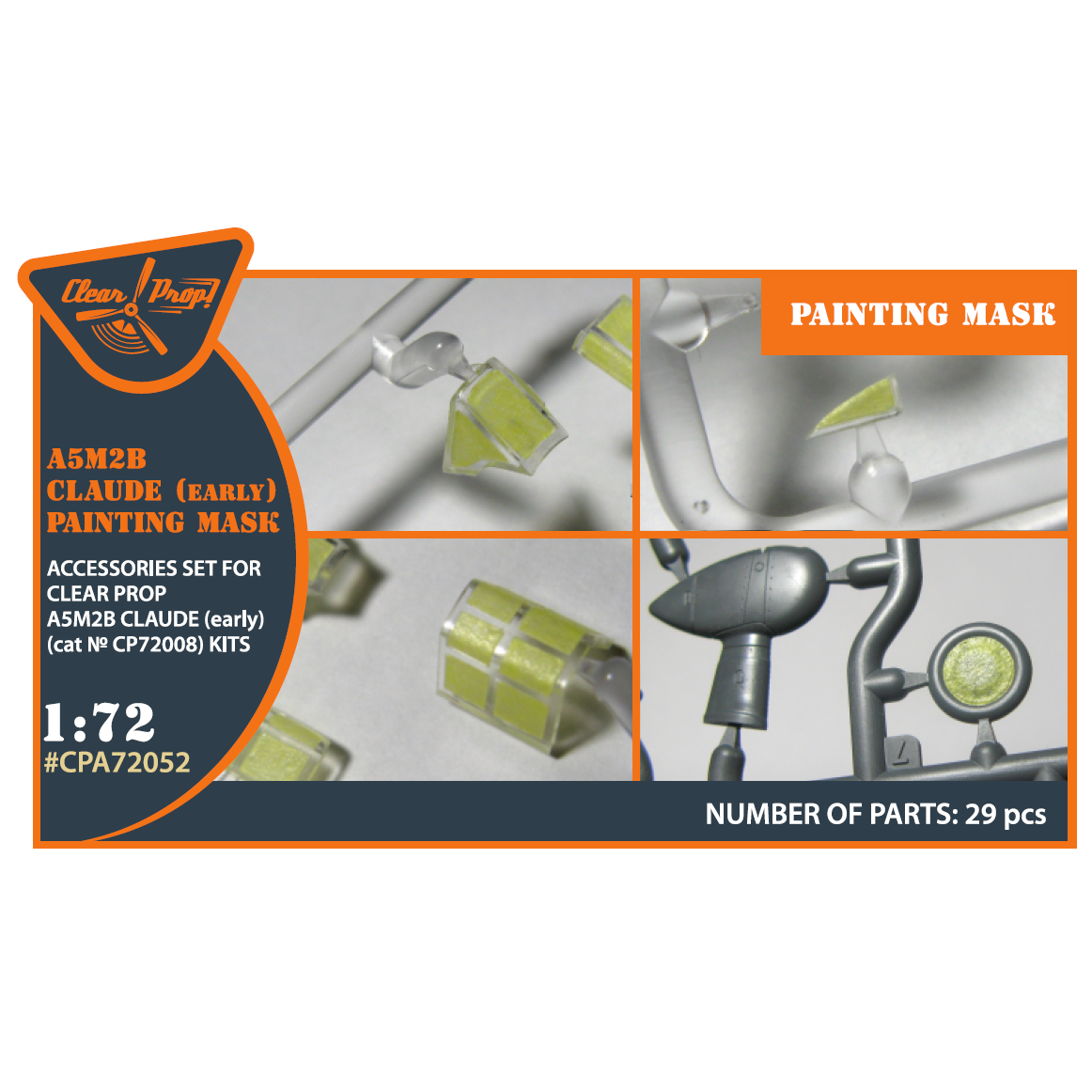 CPA72052 Clear Prop! 1/72 Masks for A5M2b Claude Early Releases