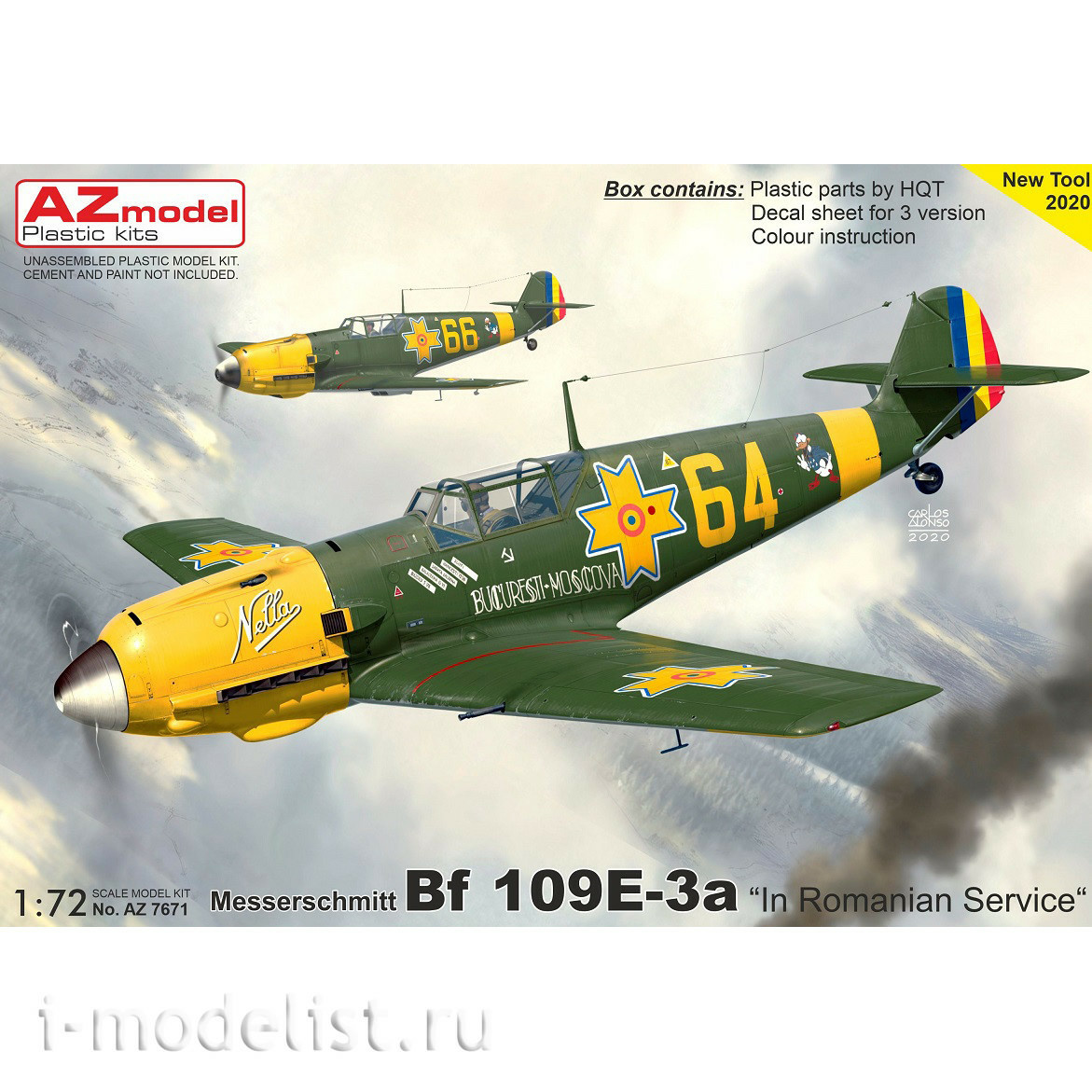 AZ7671 AZModel 1/72 Fighter BF 109E-3a 