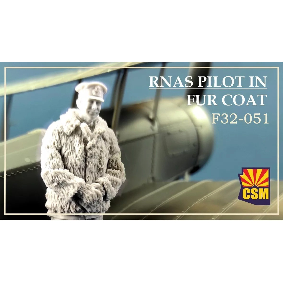 F32-051 Copper State Models 1/32 Пилfrom RNAS в меховой шубе