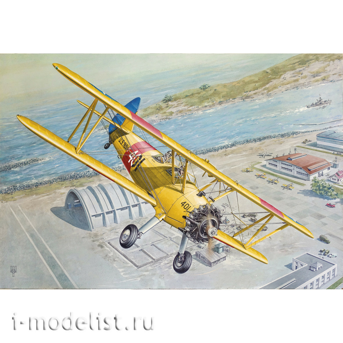 633 Roden 1/144 Stearman PT-13 Kaydet Aircraft