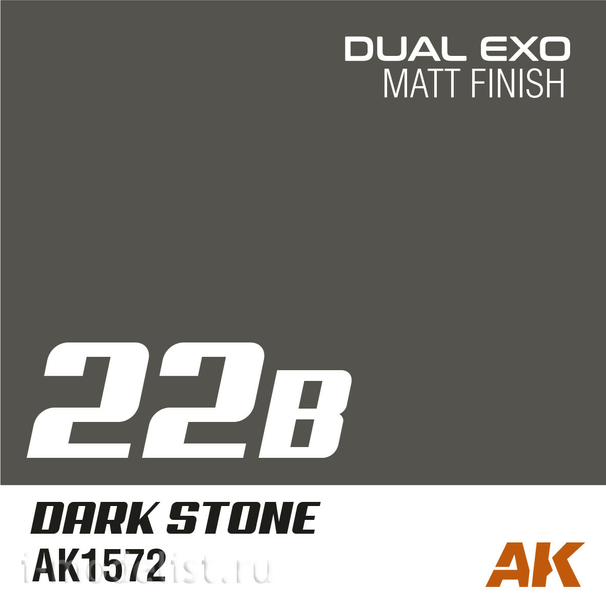 AK1572 AK Interactive Paint Dual Exo Scenery 22B - Dark stone, 60 ml