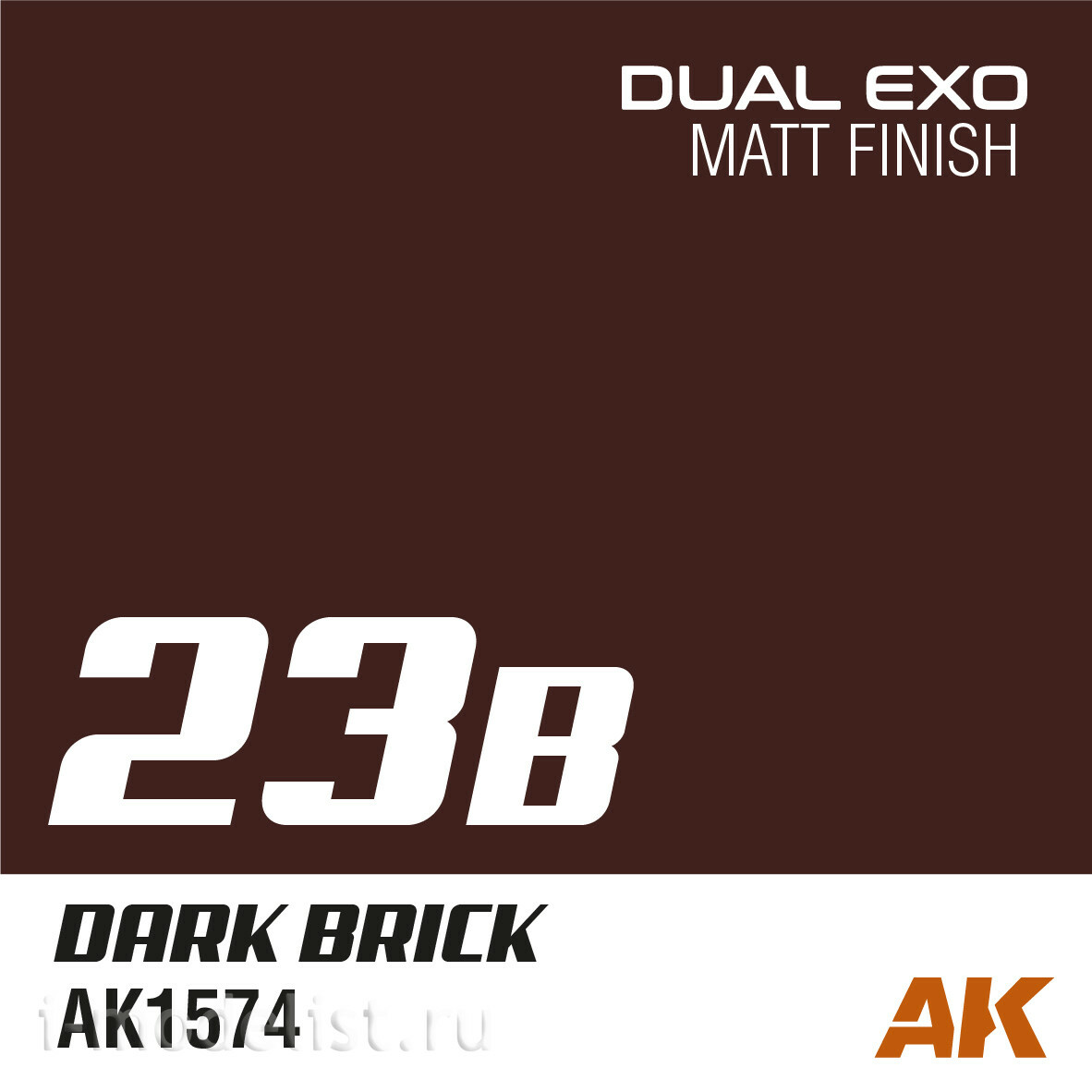 AK1574 AK Interactive Paint Dual Exo Scenery 23B - Dark brick, 60 ml