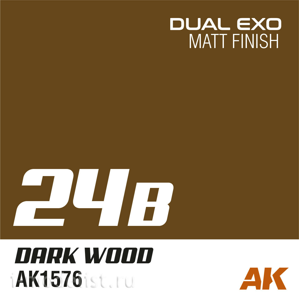 AK1576 AK Interactive Paint Dual Exo Scenery 24B - Dark wood, 60 ml