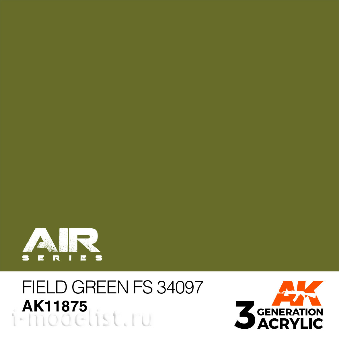 AK11875 AK Interactive Acrylic paint FIELD GREEN FS 34097