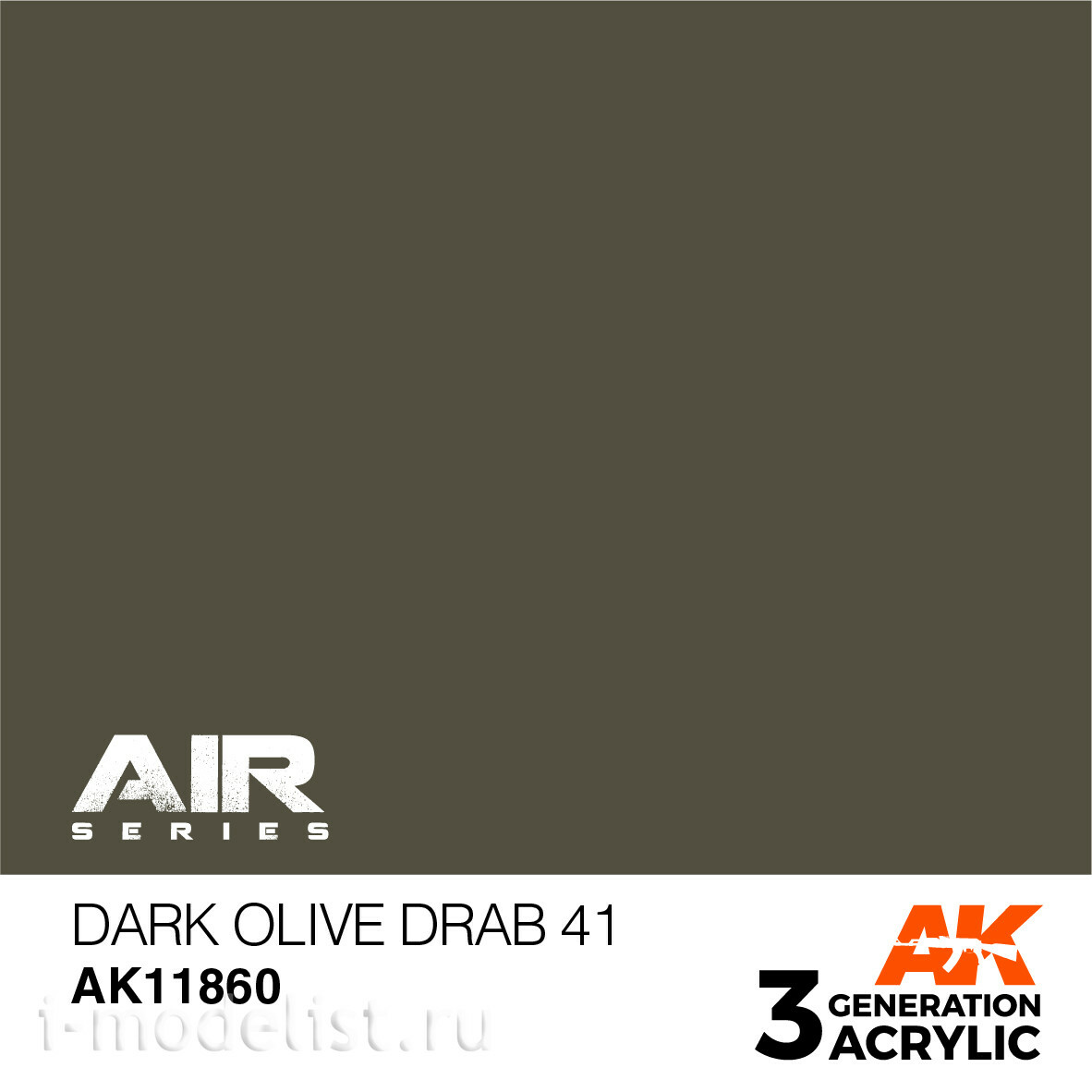 AK11860 AK Interactive Acrylic paint DARK OLIVE DRAB 41