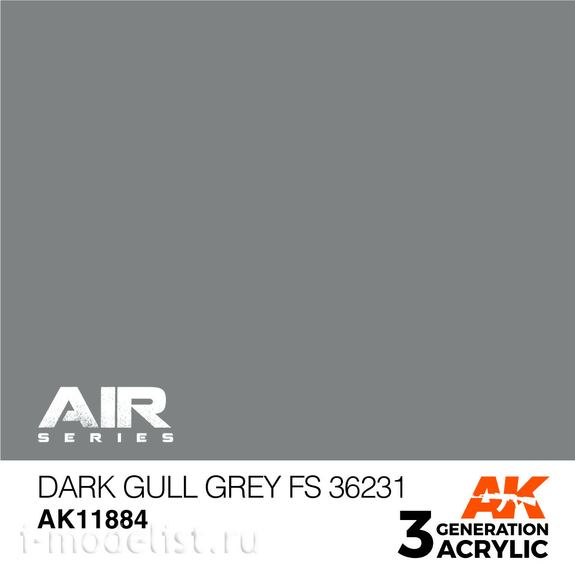 AK11884 AK Interactive Acrylic paint DARK GULL GREY FS 36231