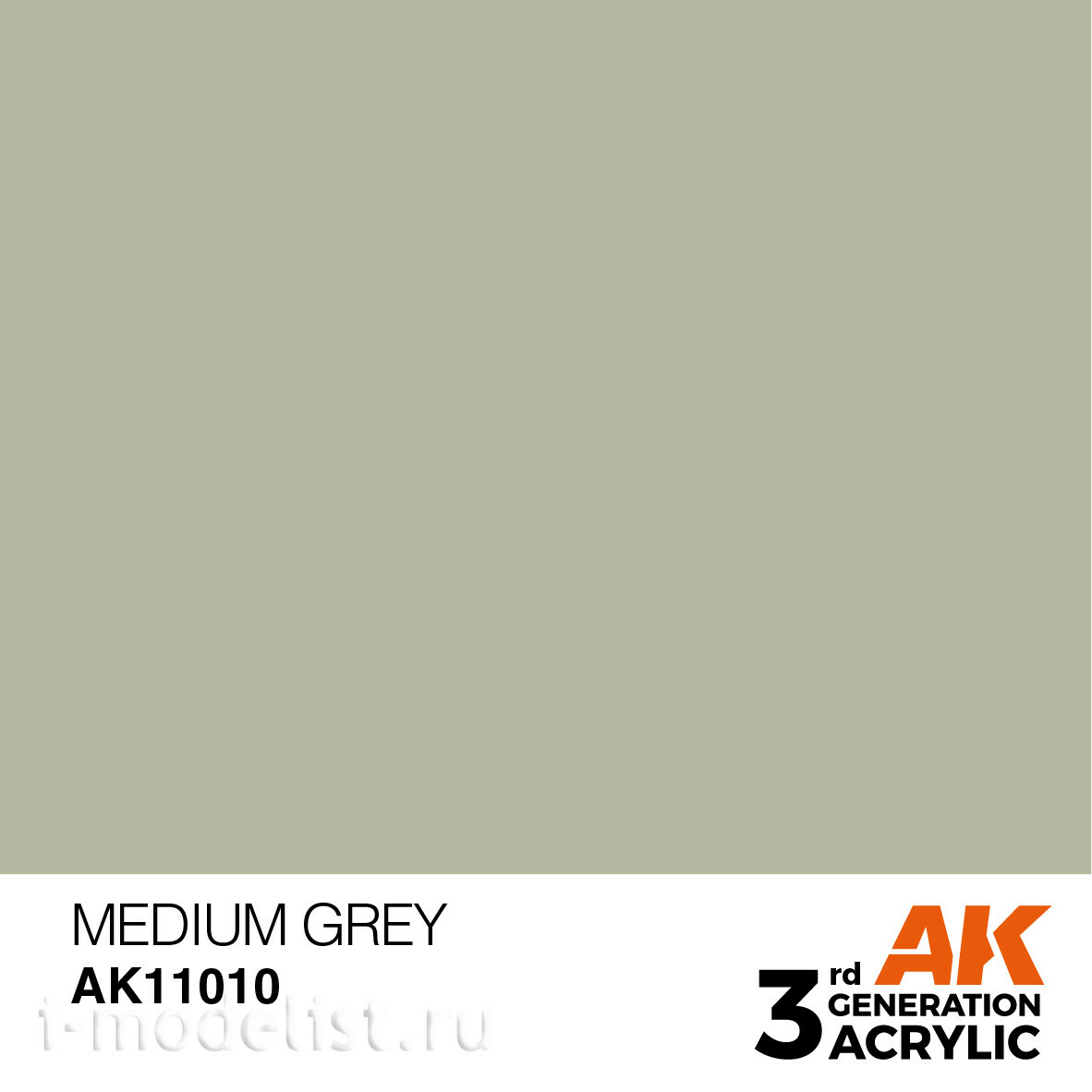 AK11010 AK Interactive acrylic Paint 3rd Generation Medium Grey 17ml