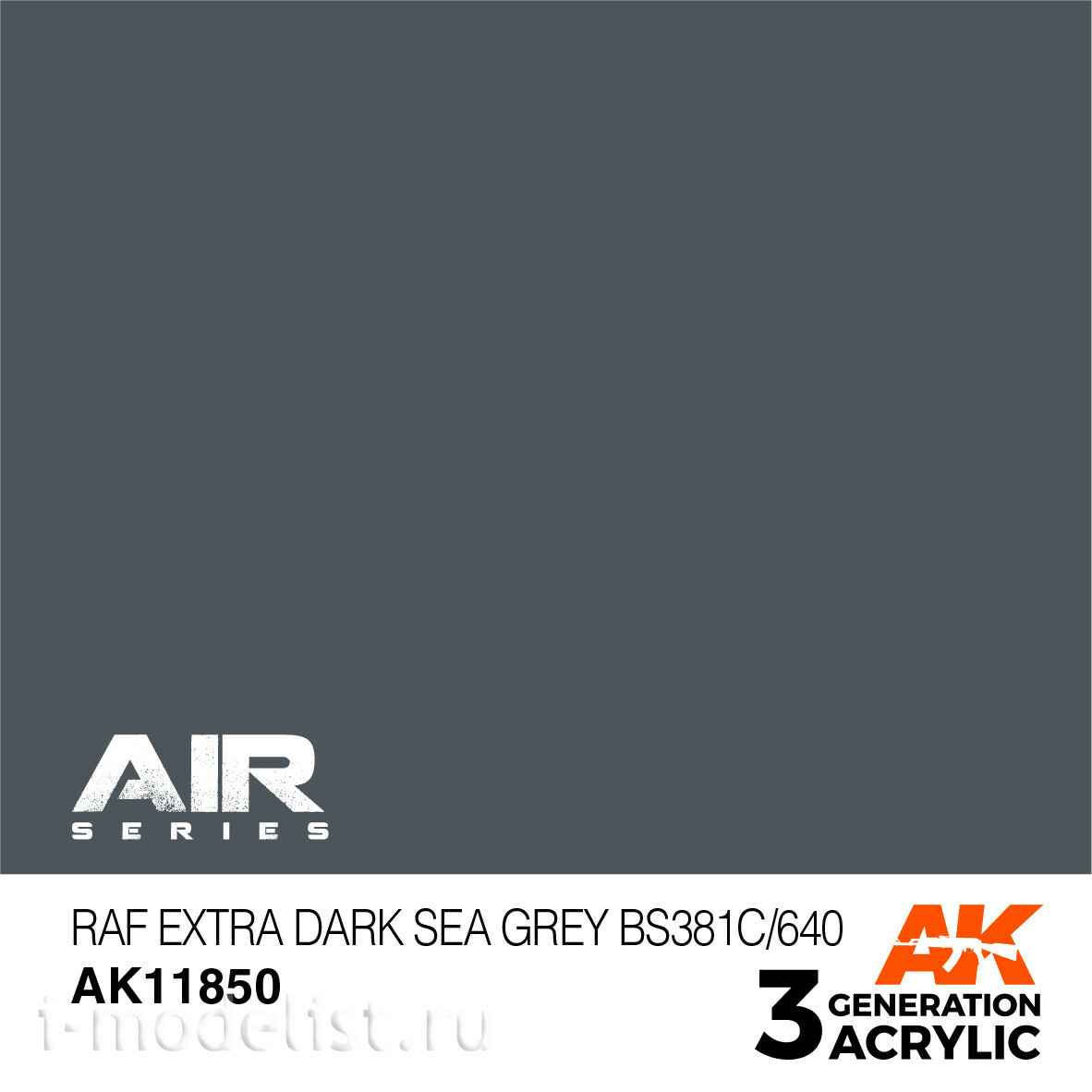 AK11850 AK Interactive Acrylic paint RAF EXTRA DARK SEA GREY BS381C/640