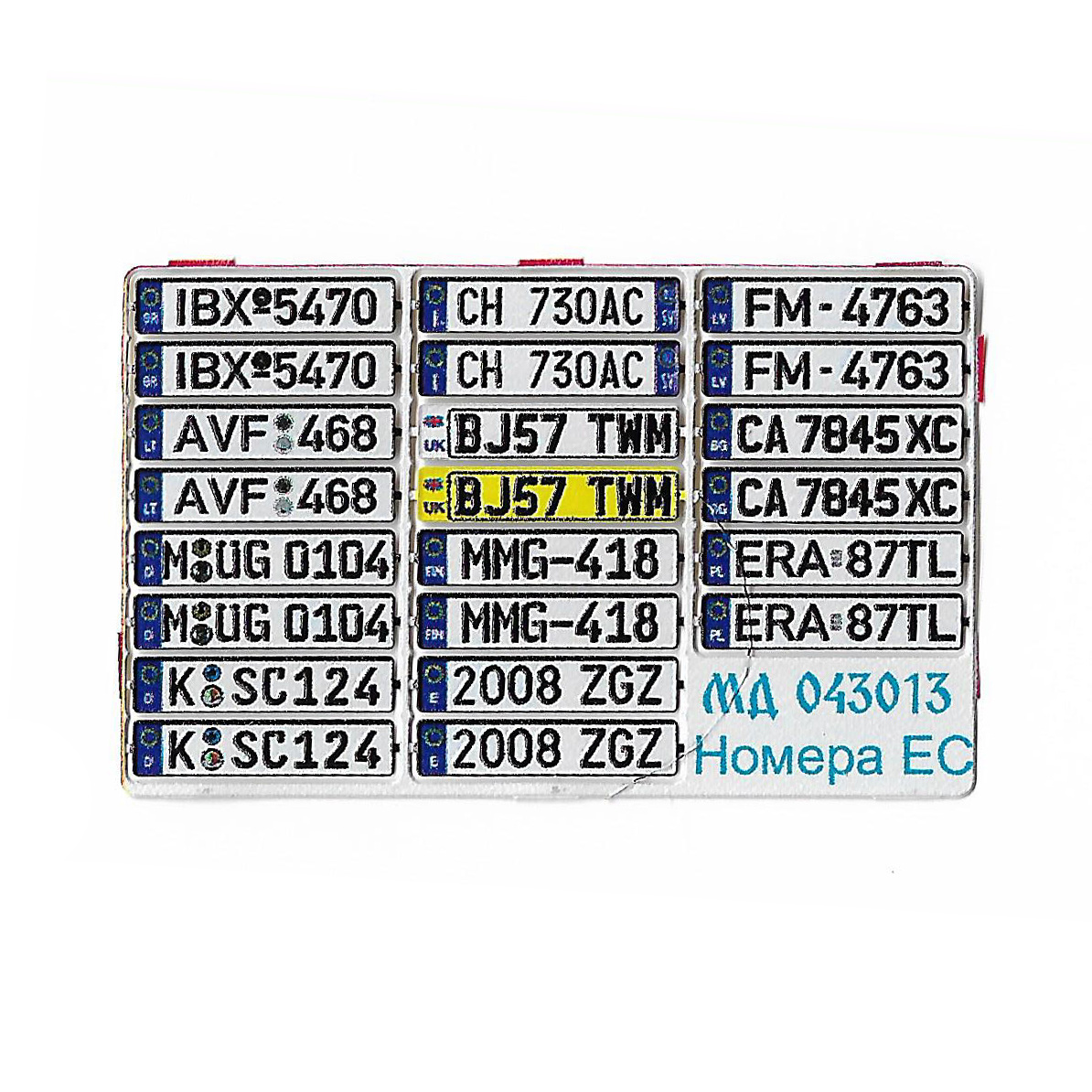 043013 Micro Design 1/43 EU Car signs