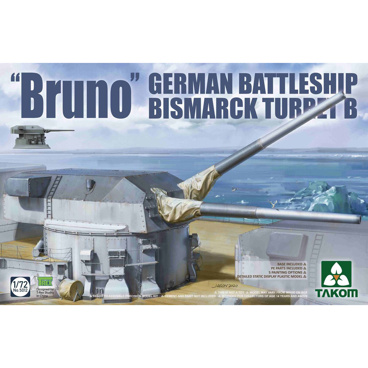 5012 Takom 1/72 Naval gun 