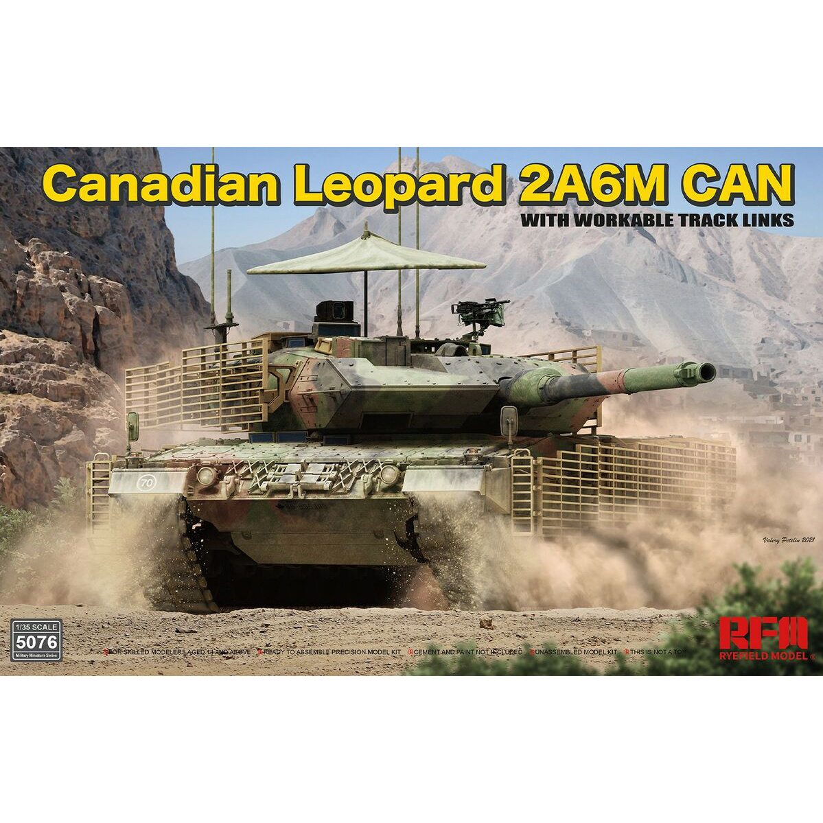 RM-5076 Rye Field Model 1/35 Canadian Leopard 2A6M CAN with working tracks