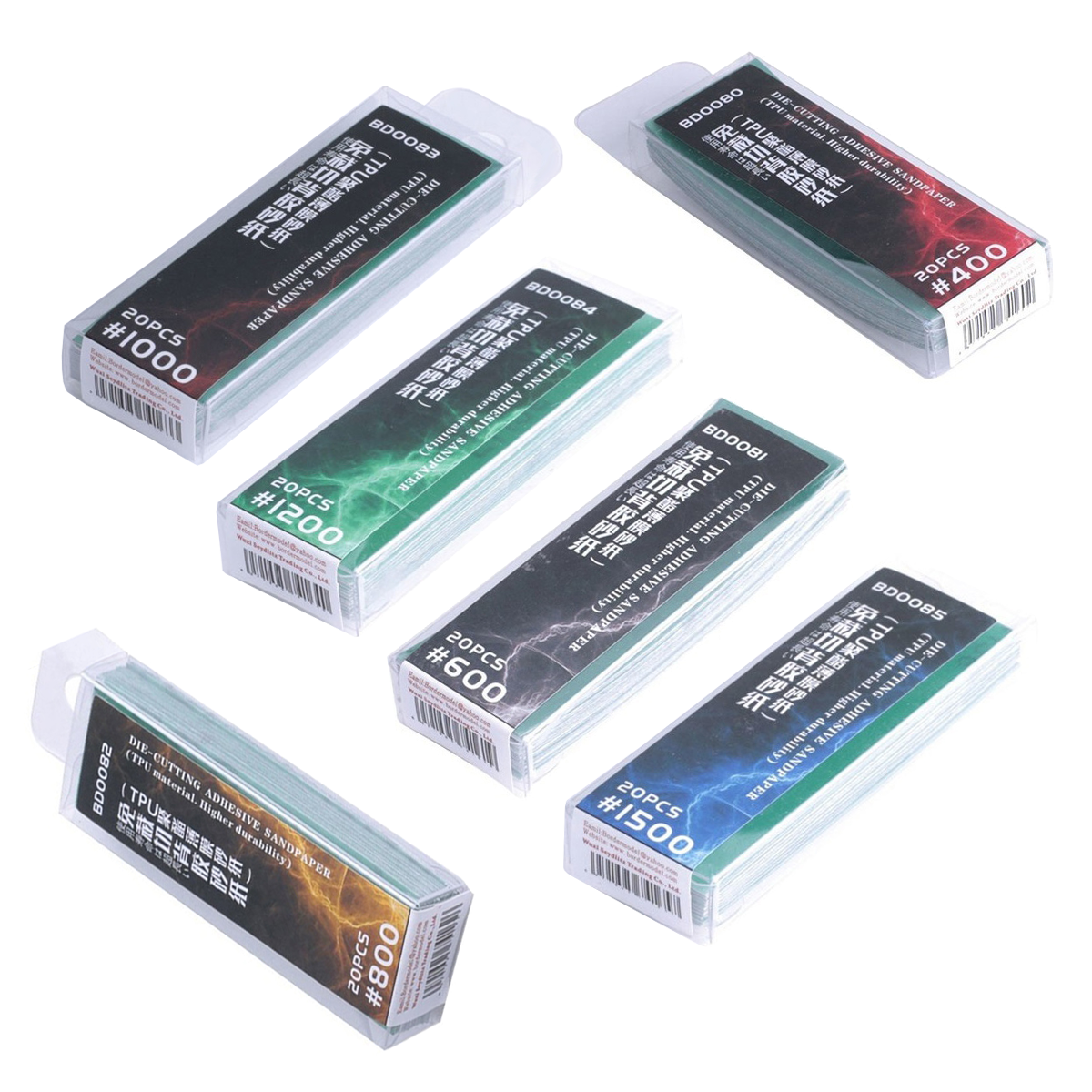 BDКМБ1 Border Model Набор шлифовальной бумаги на липкой основе (from #400 to #1500)