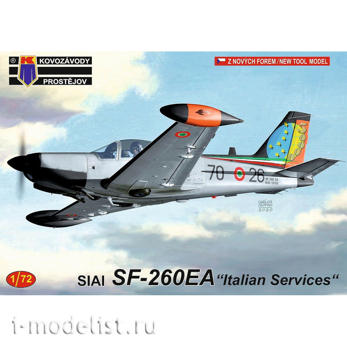 kpm0211 kovozavody prostejov 1/72 aircraft siai sf-260ea 