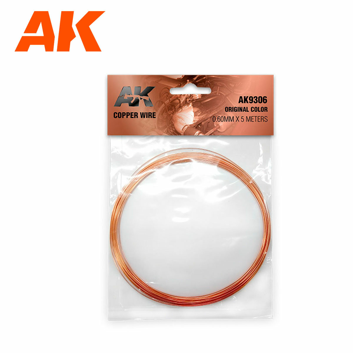 AK9306 AK Interactive Медный провод 0.60 мм, 5 метров, оригинальный цвет