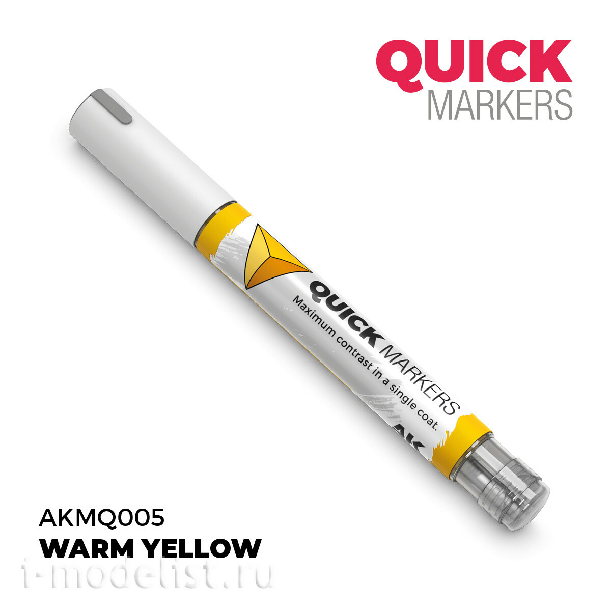 AKMQ005 AK Interactive Маркер QUICK MARKER - Тёплый жёлтый / Warm Yellow