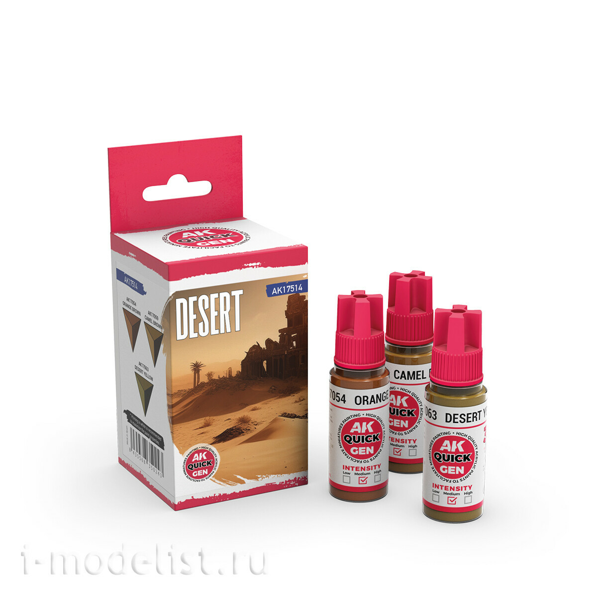 AK17514 AK Interactive Набор красок QUICK GEN - Пустыня / DESERT