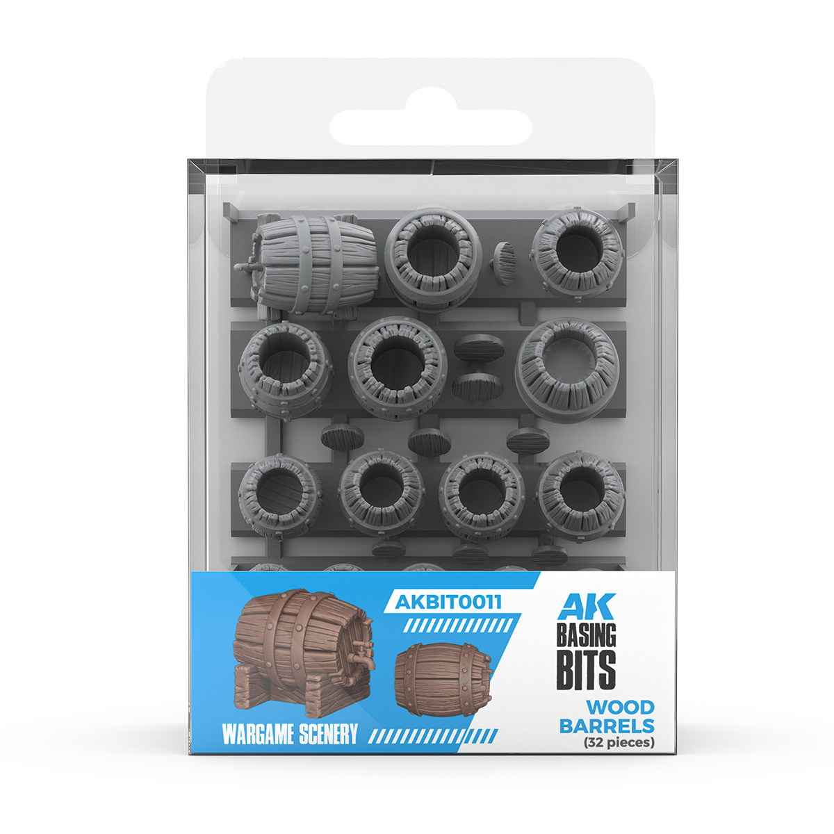 AKBIT0011 AK Interactive 3D-печать BASING BITS Деревянные бочки / Wood Barrels