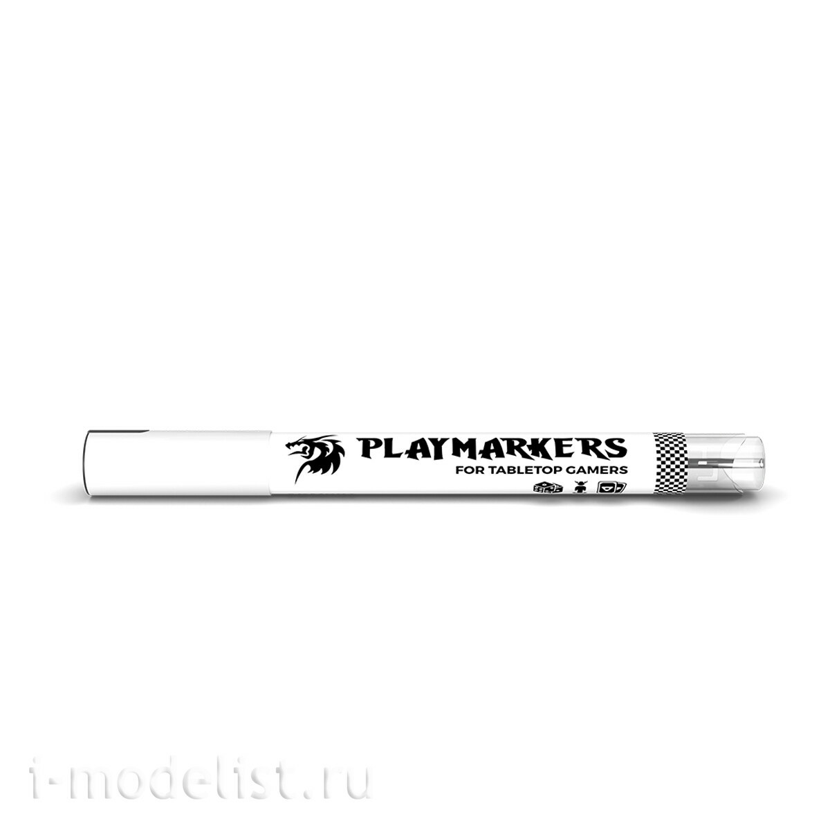 AKM003 AK Interactive Акриловый маркер PLAYMARKER - Белый / WHITE – PLAYMARKER