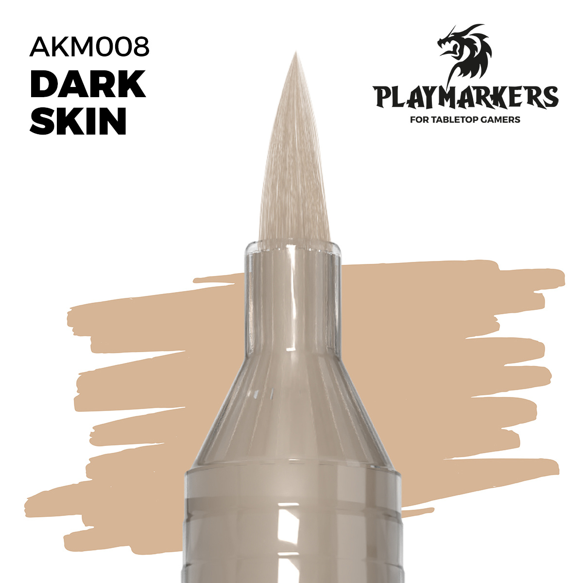 AKM008 AK Interactive Акриловый маркер PLAYMARKER - Тёмно-телесный / DARK SKIN – PLAYMARKER