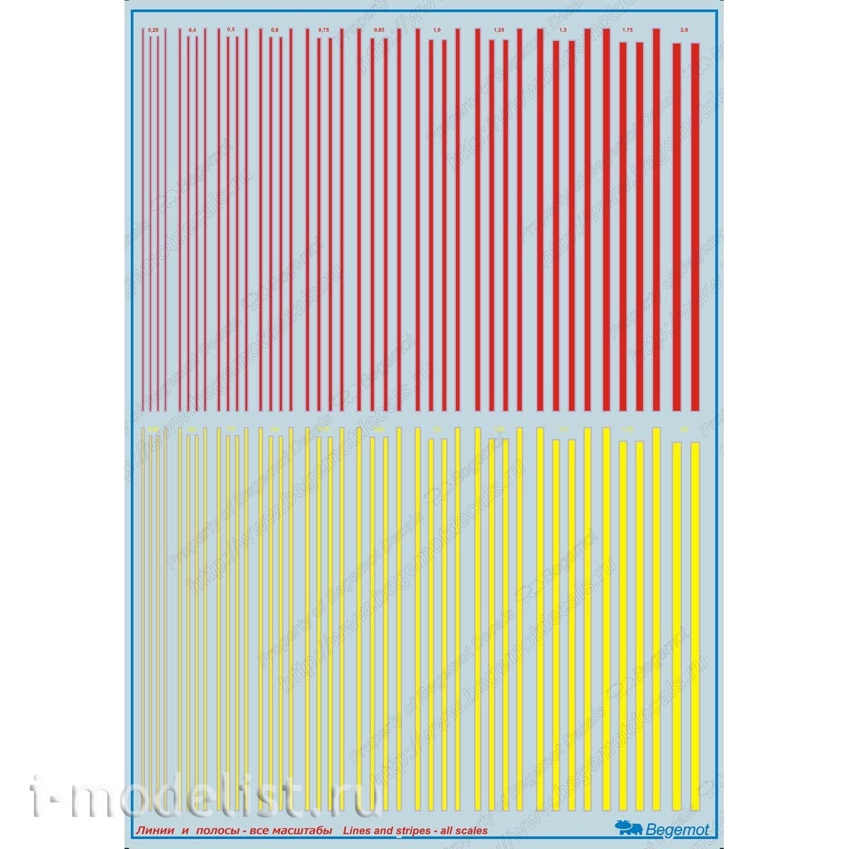 All001 Begemot Decals-stripes and lines for any scale
