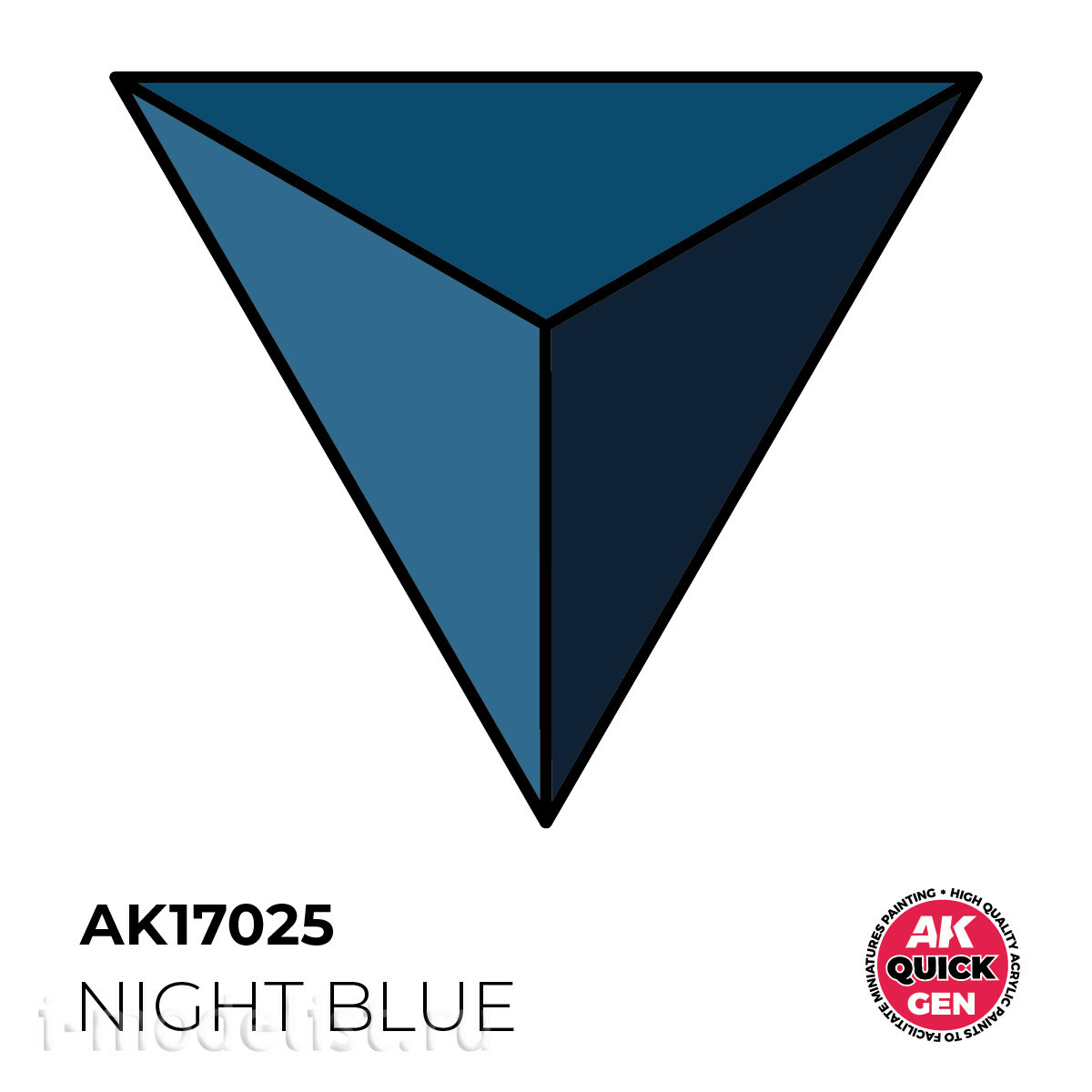 AK17025 AK Interactive Краска акриловая QUICK GEN - Ночная синева / NIGHT BLUE