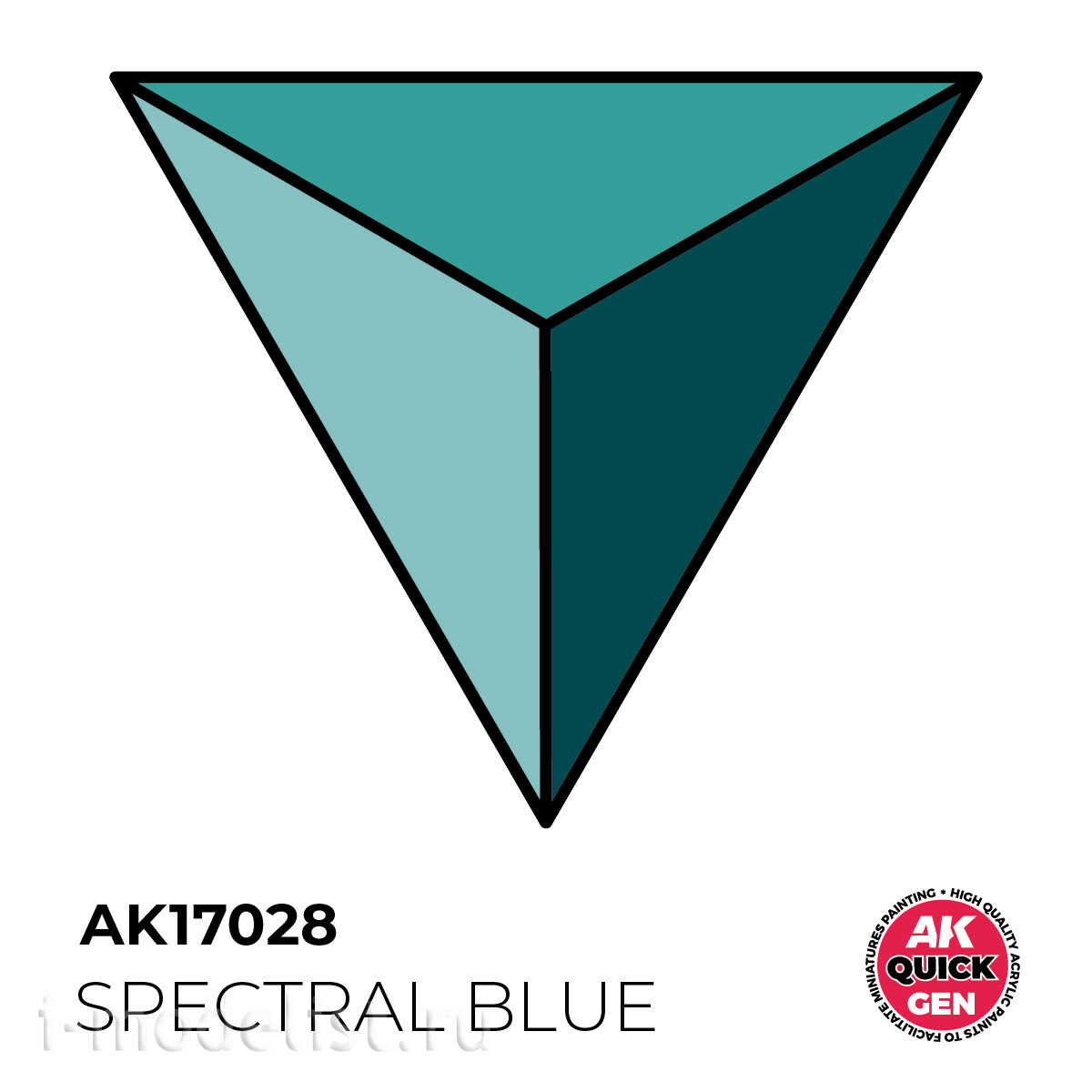AK17028 AK Interactive Краска акриловая QUICK GEN - Спектральный синий / SPECTRAL BLUE