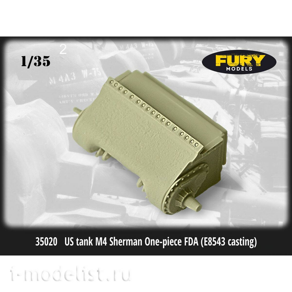 35020 Fury Models 1/35 Assembly Kit for FDA M4 Sherman Tank (Casting E8543)